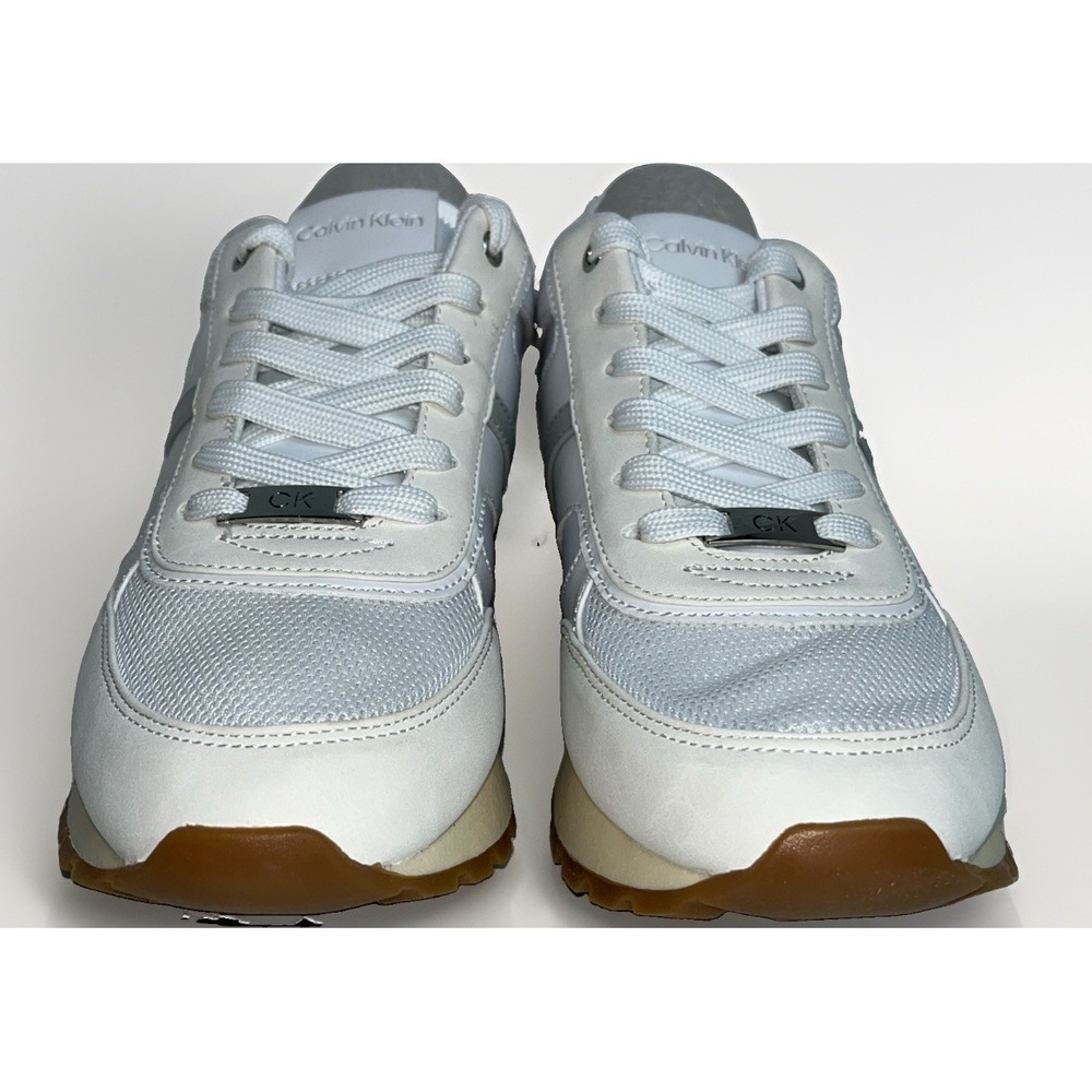 CALVIN KLEIN Carlla5 Size 10M White with Women Fashion Sneaker Shoes New w/Box - Picture 5 of 10